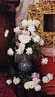 Albert Aublet Canvas Paintings - Vase de pivoines